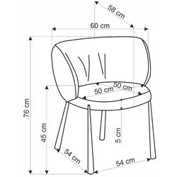 Scaun Halmar K531 (Mustard/Black) Thumb