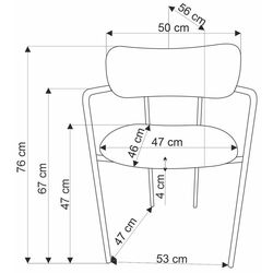 Scaun Halmar K537 (Grey/Gold) Thumb