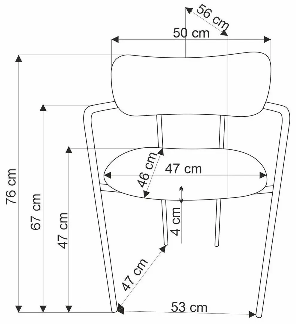 Scaun Halmar K537 (Grey/Gold)