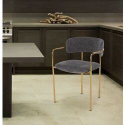 Scaun Halmar K537 (Grey/Gold)