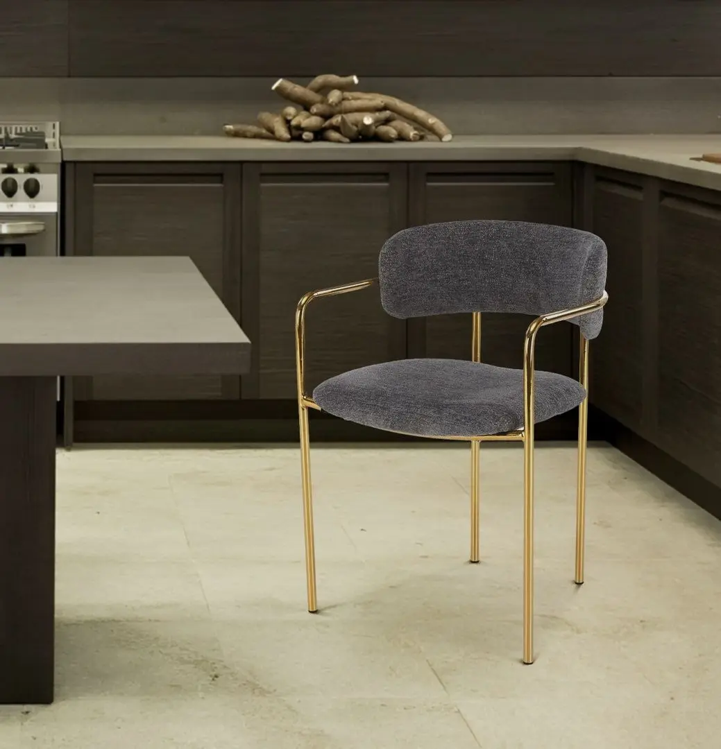Scaun Halmar K537 (Grey/Gold)