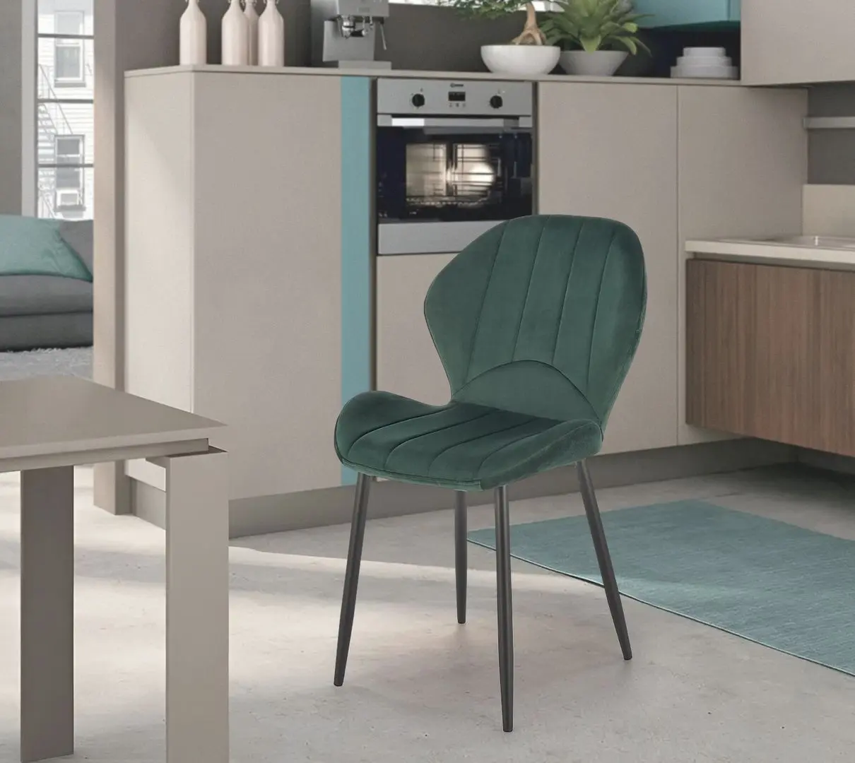 Scaun Halmar K538 (Dark Green/Black)