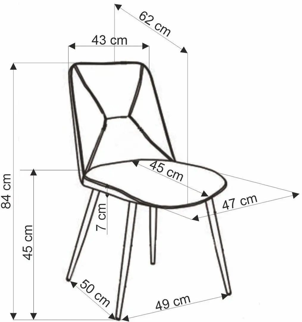 Стул Halmar K539 (Grey) - 10