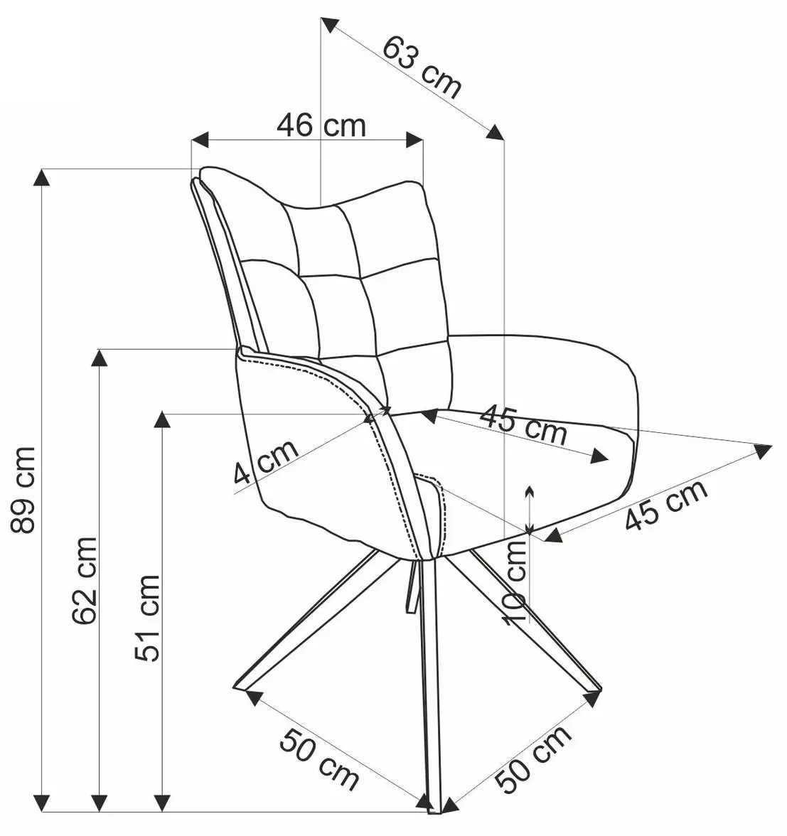 Стул Halmar K540 (Beige/Black)