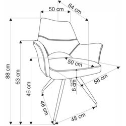 Scaun Halmar K542 (Olive) Thumb