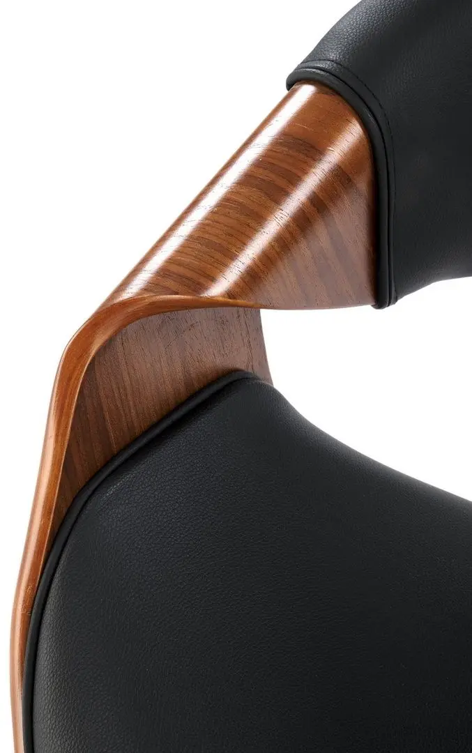 Scaun Halmar K544 (Black/Walnut)