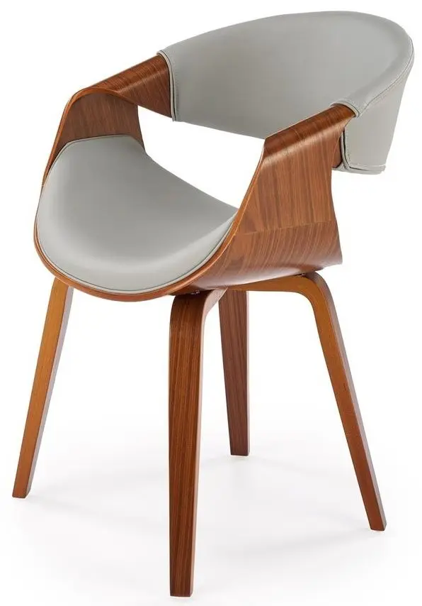 Scaun Halmar K544 (Grey/Walnut)