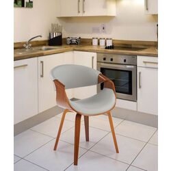 Scaun Halmar K544 (Grey/Walnut)