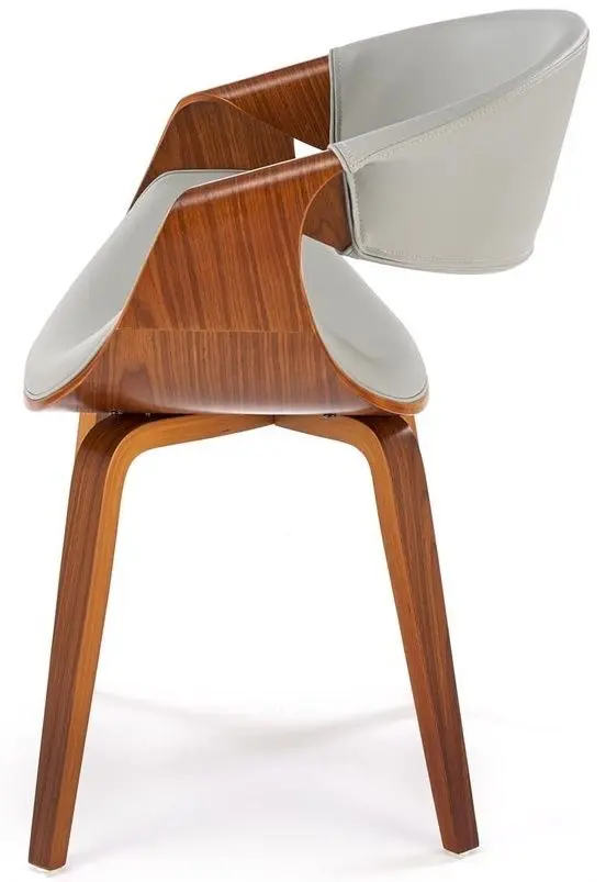 Scaun Halmar K544 (Grey/Walnut)