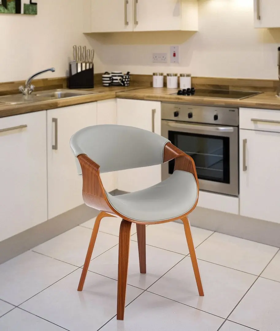 Scaun Halmar K544 (Grey/Walnut)