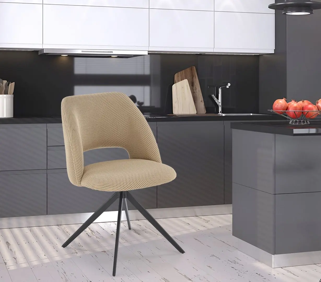 Scaun Halmar K546 (Beige/Black)