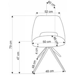 Scaun Halmar K546 (Olive/Black) Thumb
