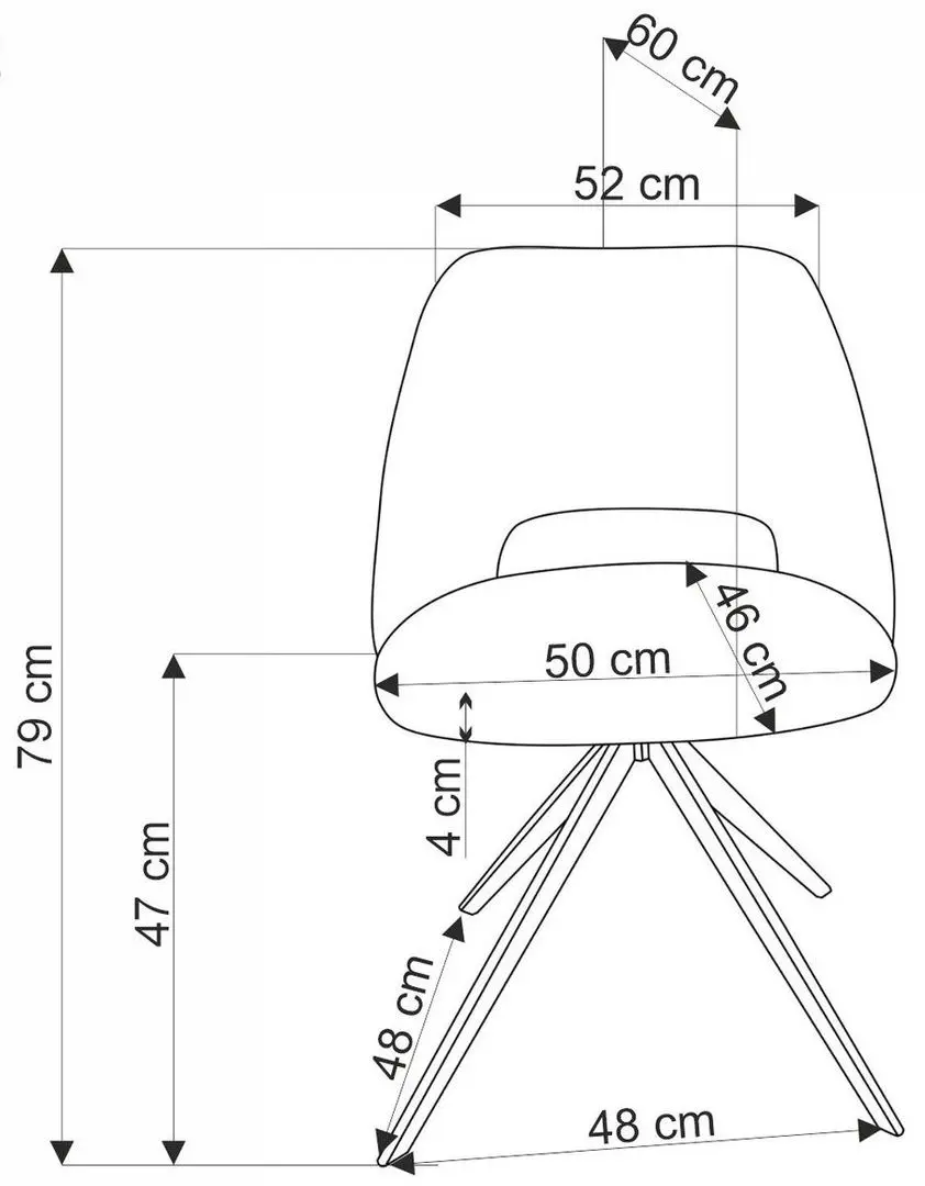 Scaun Halmar K546 (Olive/Black)