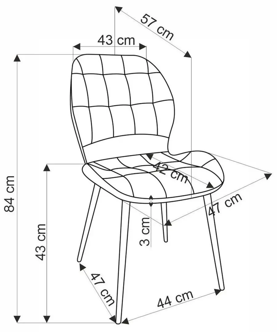 Scaun Halmar K548 (Beige/Black)