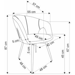 Scaun Halmar K550 (Grey/Black) Thumb