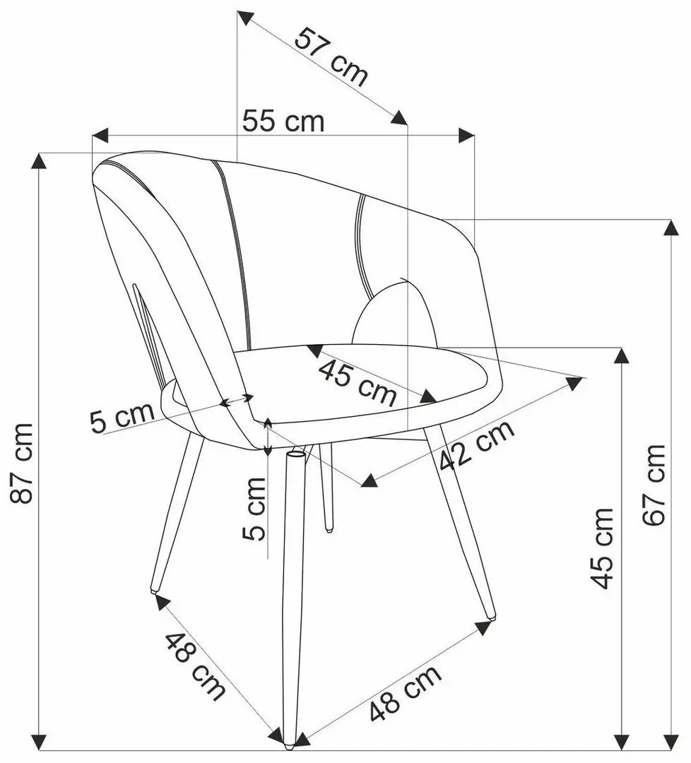 Scaun Halmar K550 (Grey/Black)