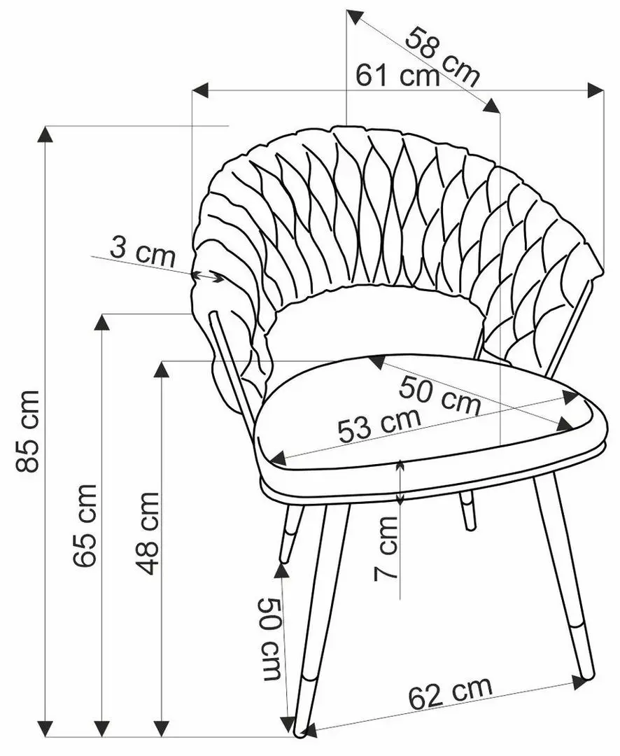 Scaun Halmar K551 (Dark Grey/Black)