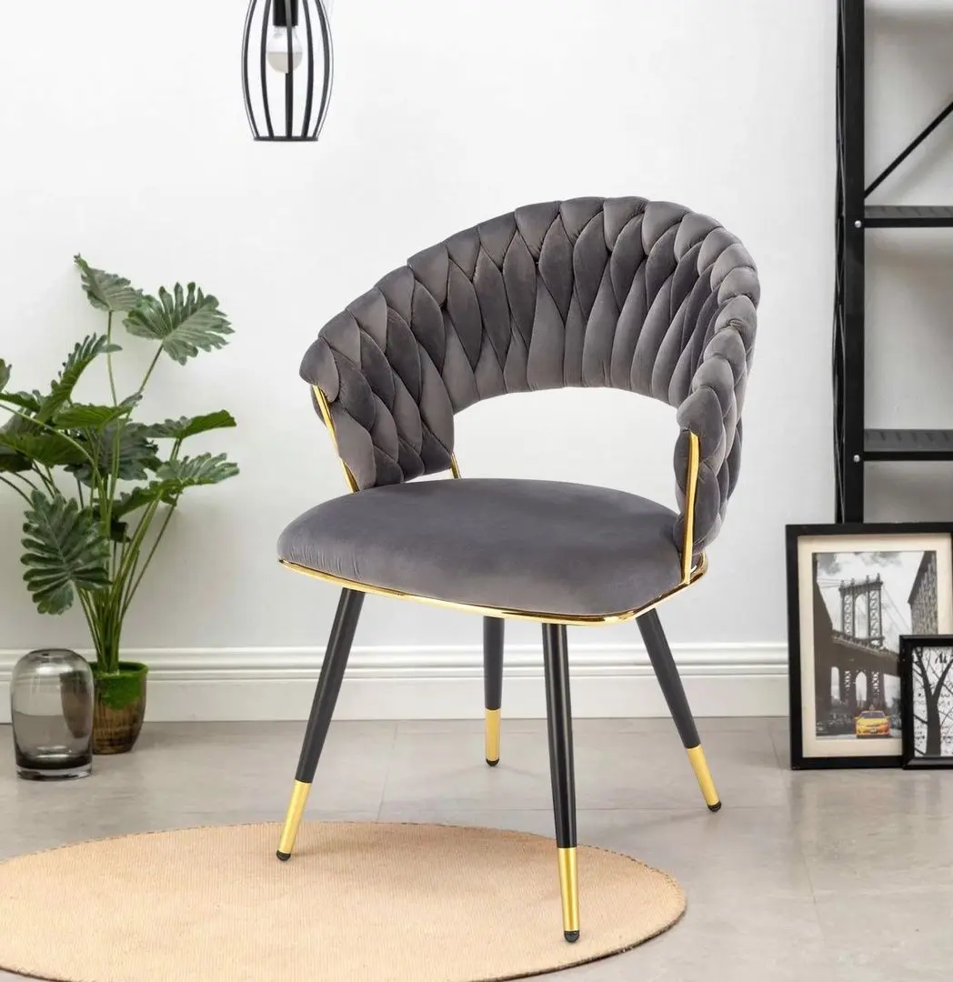 Scaun Halmar K551 (Grey/Gold)