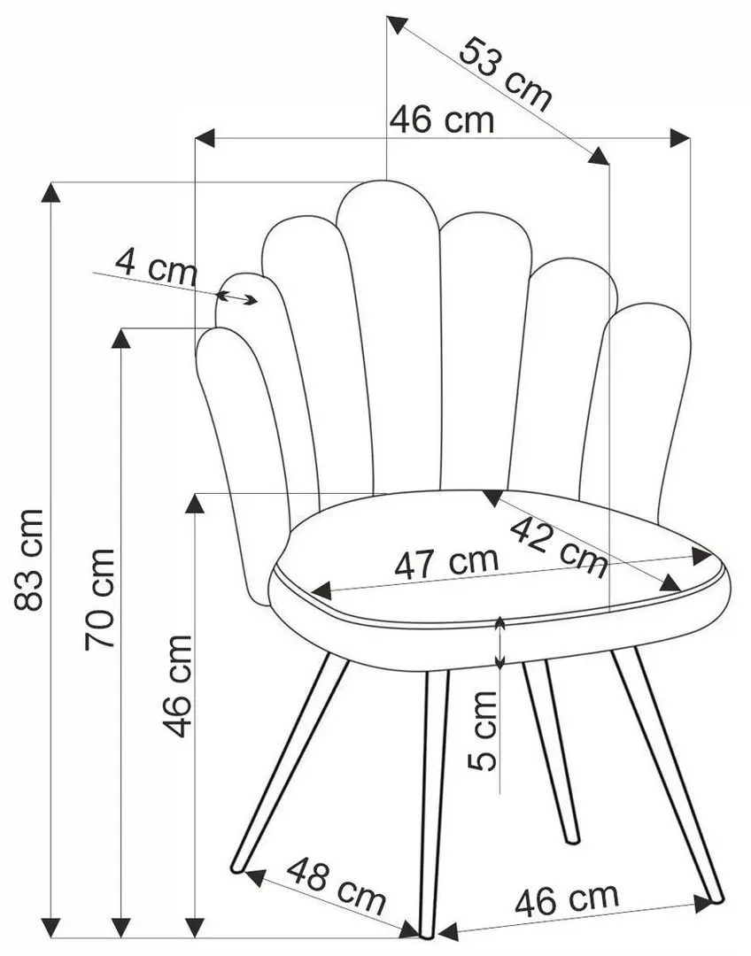 Scaun Halmar K552 (Beige/Black)