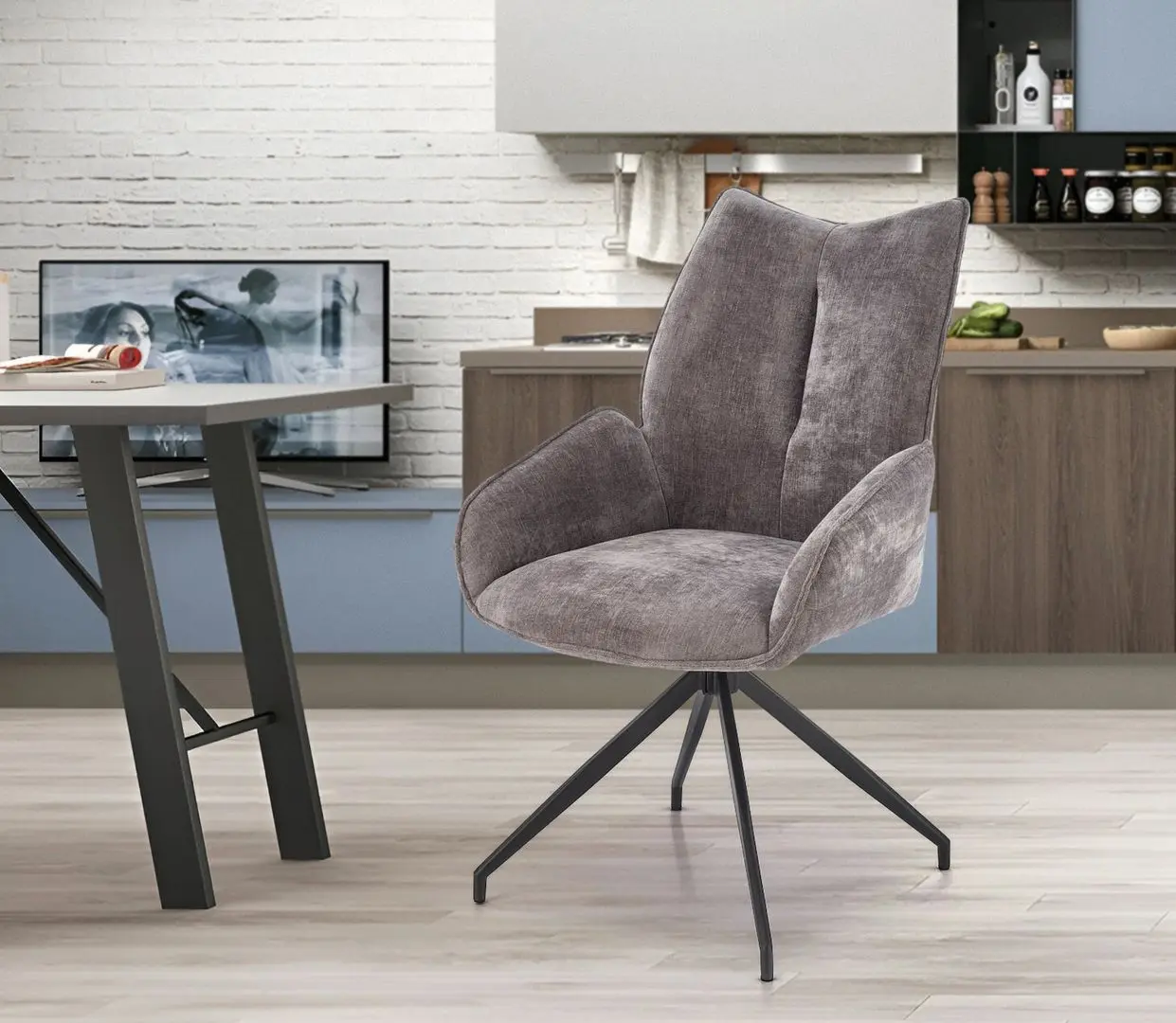 Scaun Halmar K553 (Grey/Black)