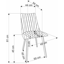 Scaun Halmar K554 (Beige/Black) Thumb
