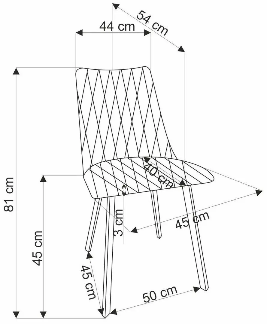 Scaun Halmar K554 (Beige/Black)