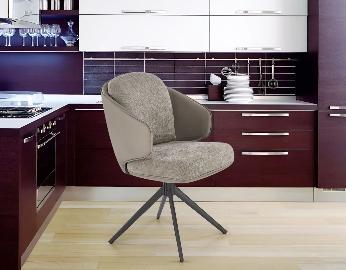 Стул Halmar K554 (Grey/Light Grey/Black)