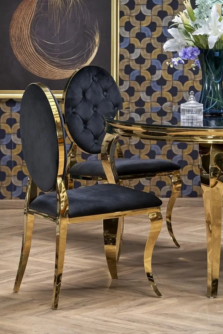 Стул Halmar K556 (Black/Gold) - 12