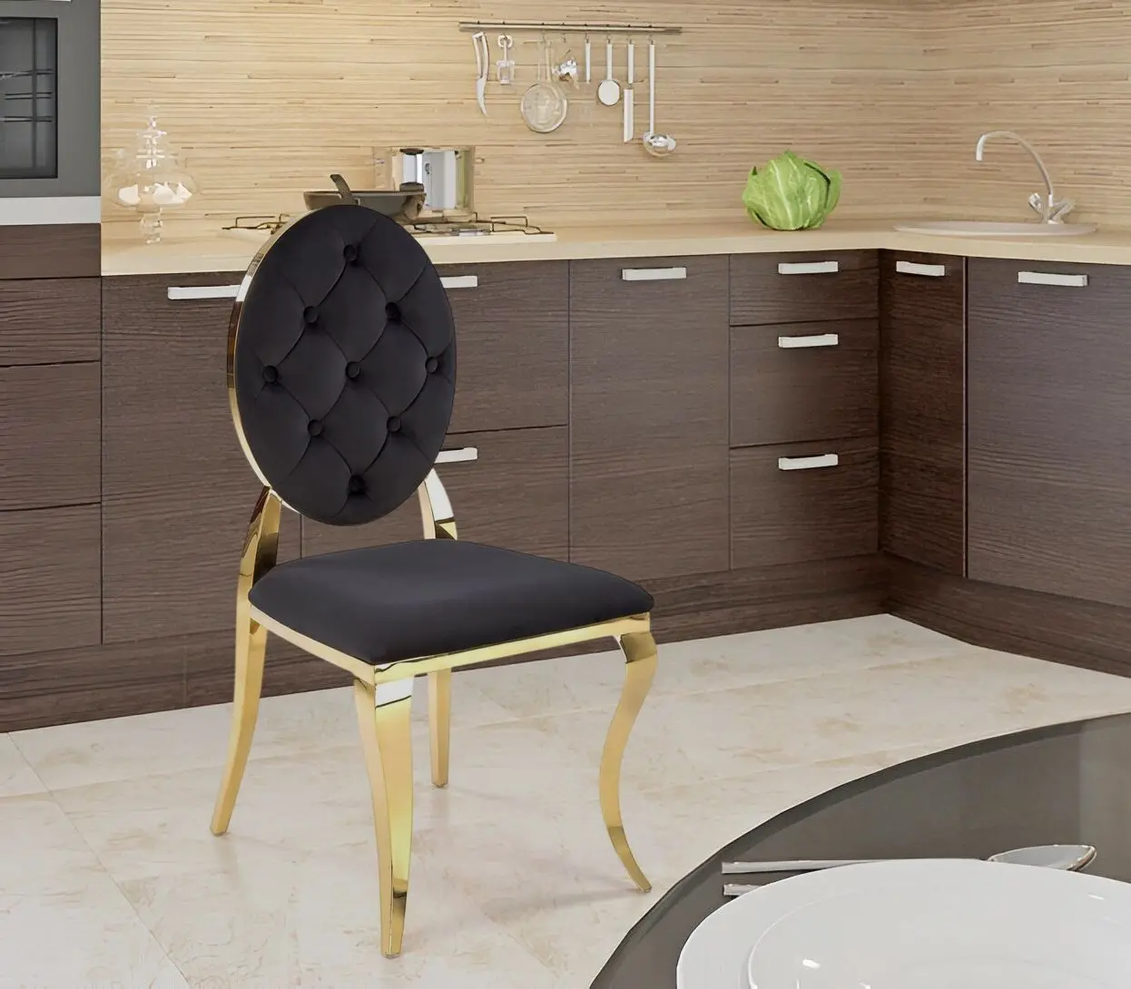 Стул Halmar K556 (Black/Gold)