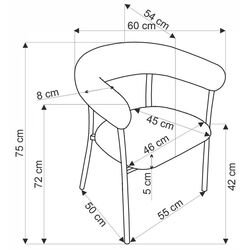 Scaun Halmar K557 (Light Beige) Thumb