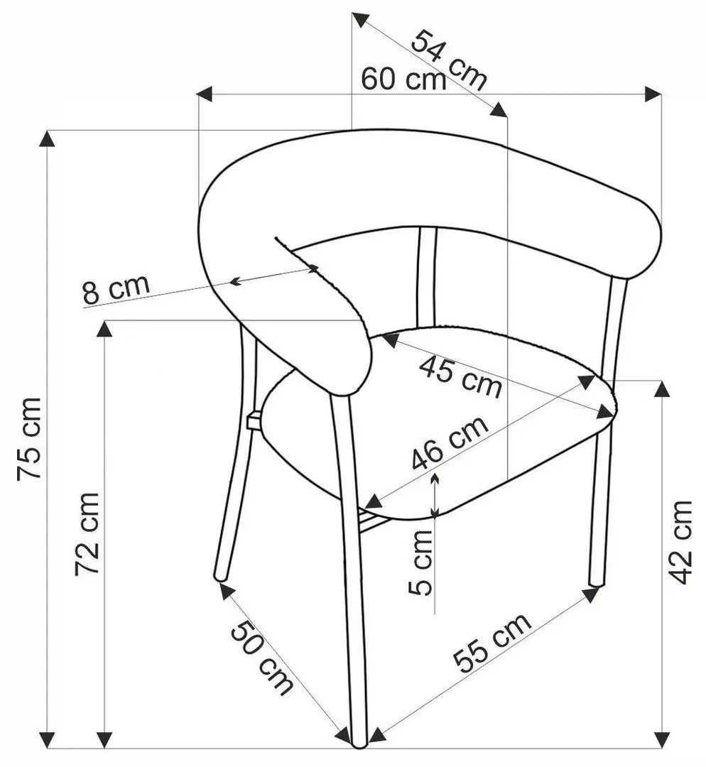 Scaun Halmar K557 (Light Beige)