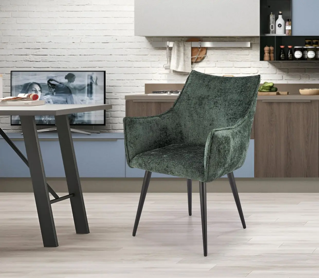 Стул Halmar K559 (Dark Green/Black)