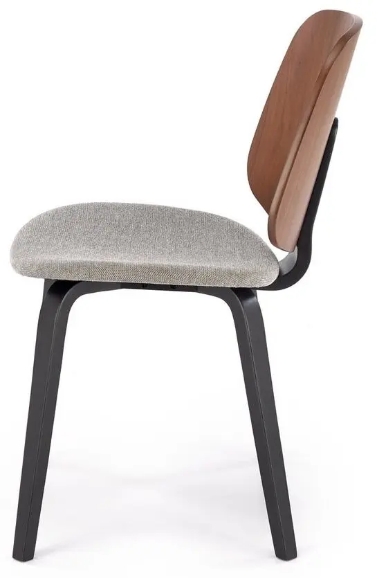 Scaun Halmar K563 (Walnut/Grey/Black)