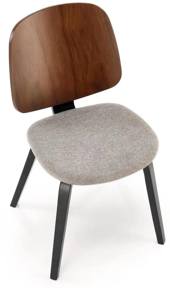 Scaun Halmar K563 (Walnut/Grey/Black)