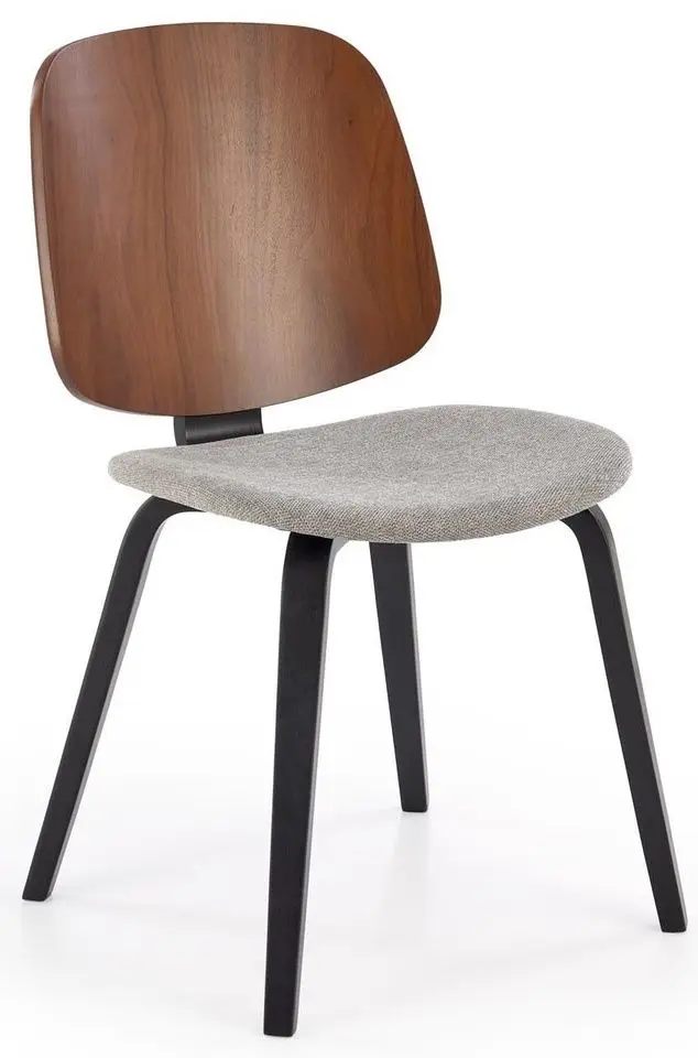 Scaun Halmar K563 (Walnut/Grey/Black)
