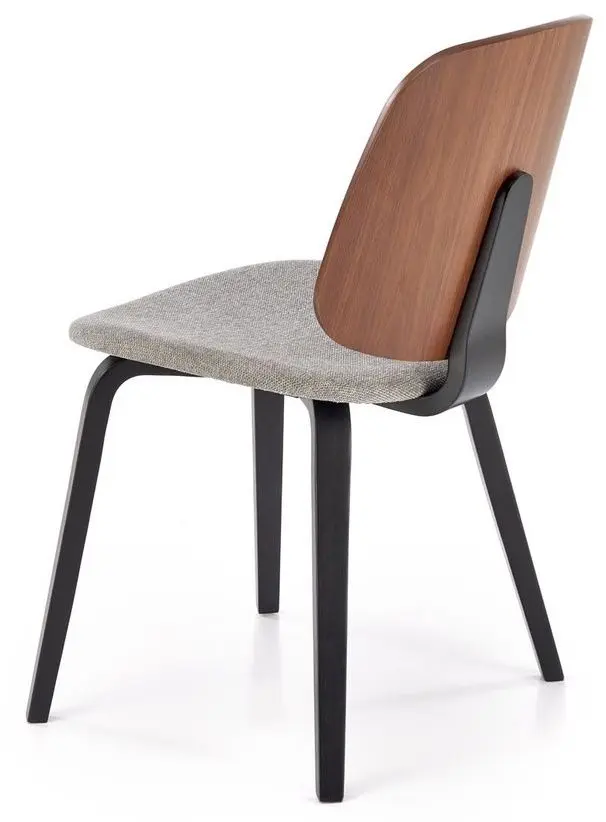 Scaun Halmar K563 (Walnut/Grey/Black)