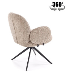 Scaun Halmar K568 (Dark Beige/Black) Thumb