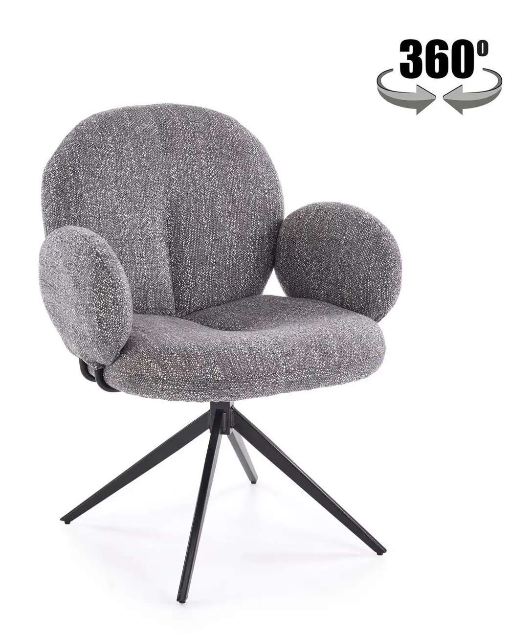 Scaun Halmar K568 (Grey/Black)