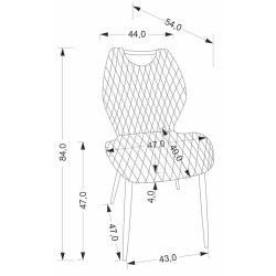 Scaun Halmar K569 (Grey/Black) Thumb