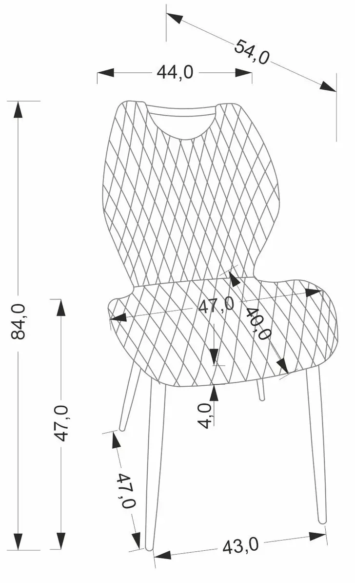 Scaun Halmar K569 (Grey/Black)