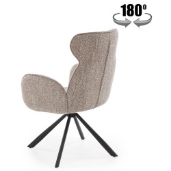 Scaun Halmar K571 (Dark Beige/Black) Thumb