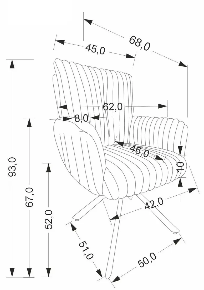 Стул Halmar K572 (Cream/Black)