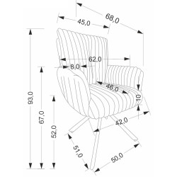 Стул Halmar K572 (Grey/Black) Thumb