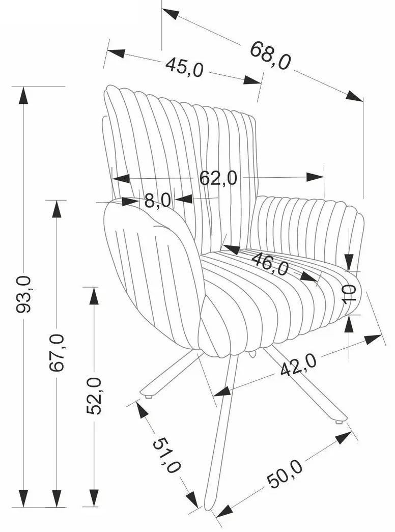 Стул Halmar K572 (Grey/Black)