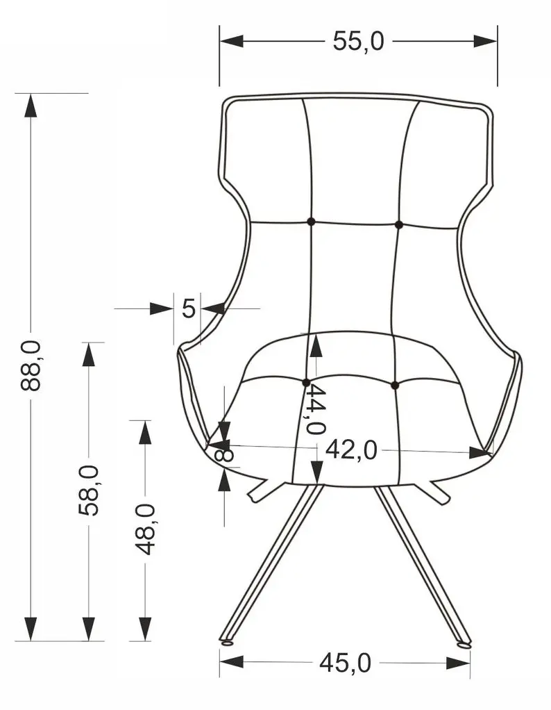 Стул Halmar K573 (Beige/Black)