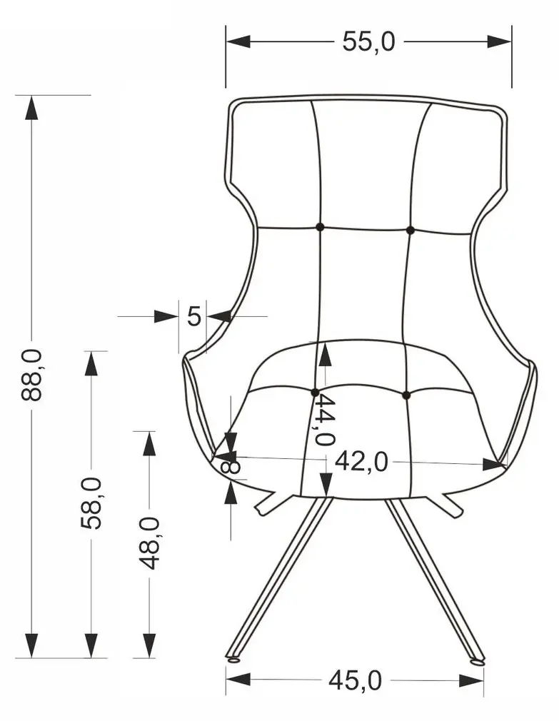 Стул Halmar K573 (Grey/Black)