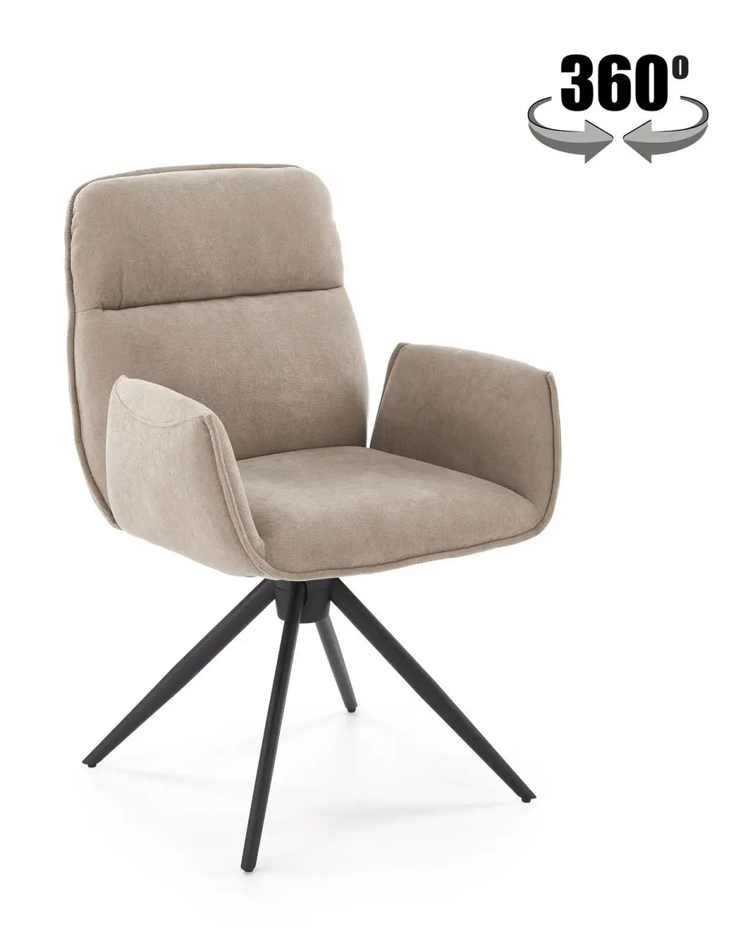 Scaun Halmar K574 (Dark Beige/Black)