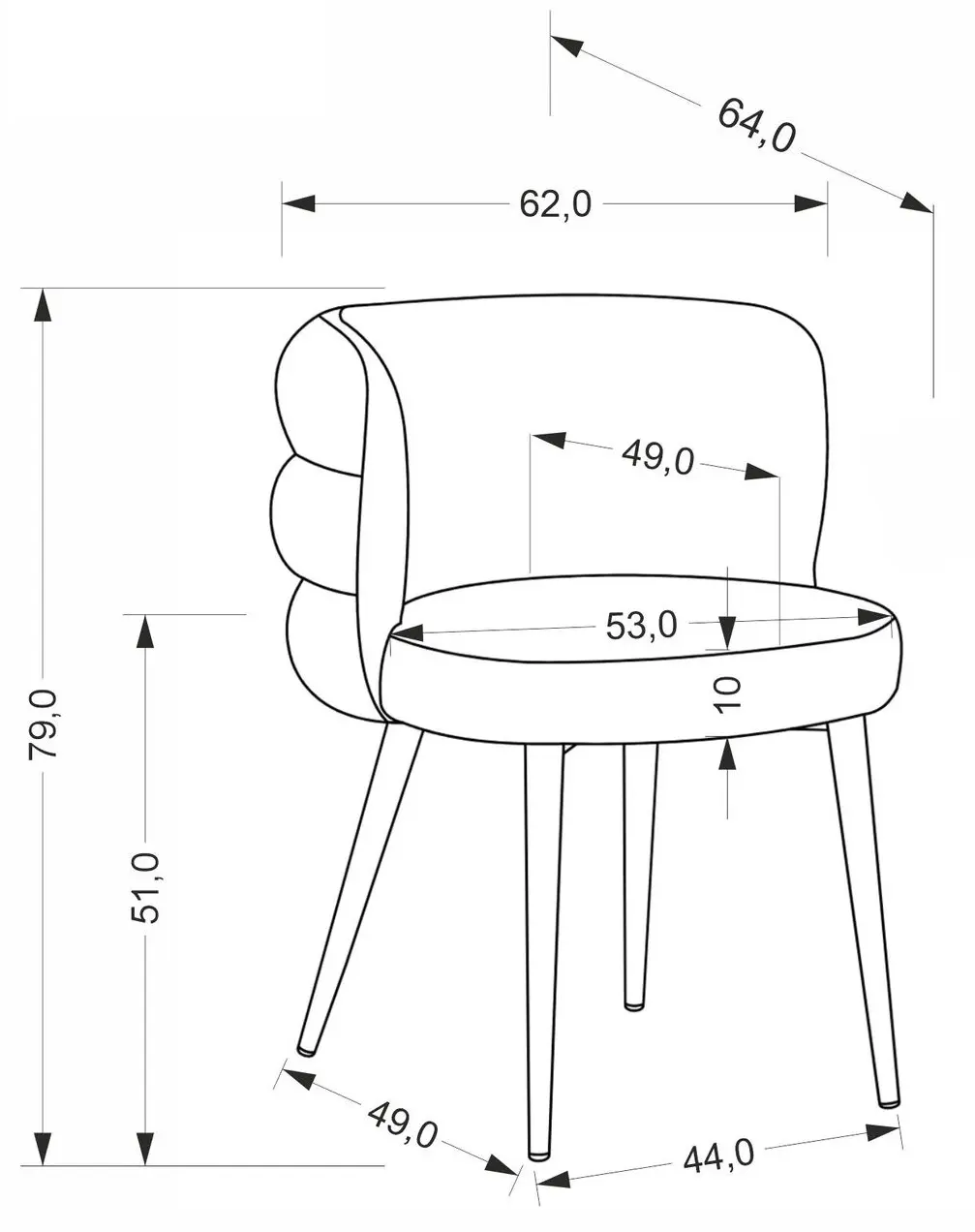 Scaun Halmar K575 (Beige/Black)