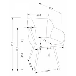 Scaun Halmar K576 (Olive/Black) Thumb