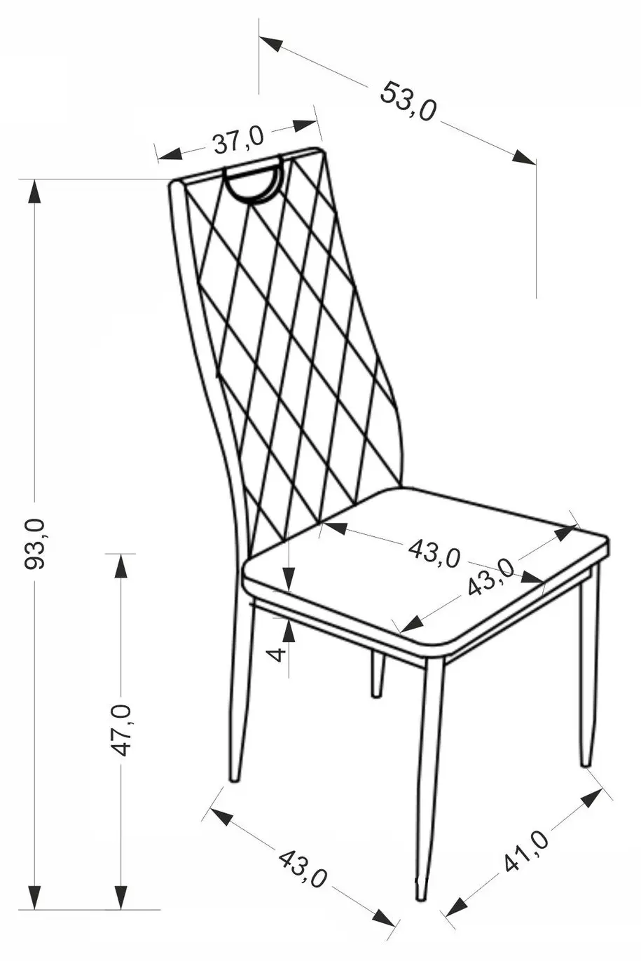 Scaun Halmar K578 (Beige/Chrome)